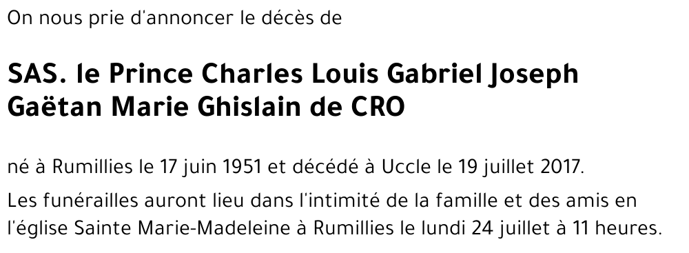 Charles Louis Gabriel Joseph Gaëtan Marie Ghislain de Croÿ