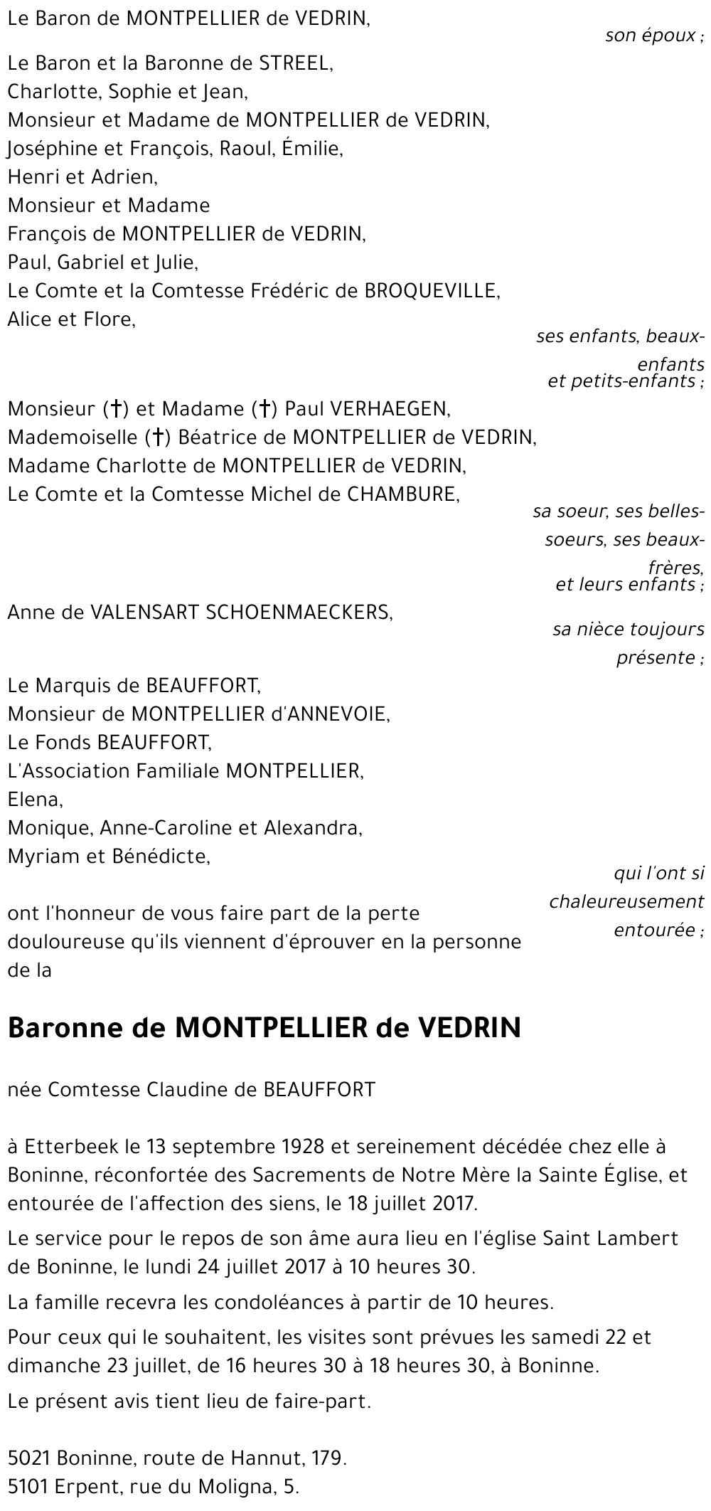 Claudine de BEAUFFORT