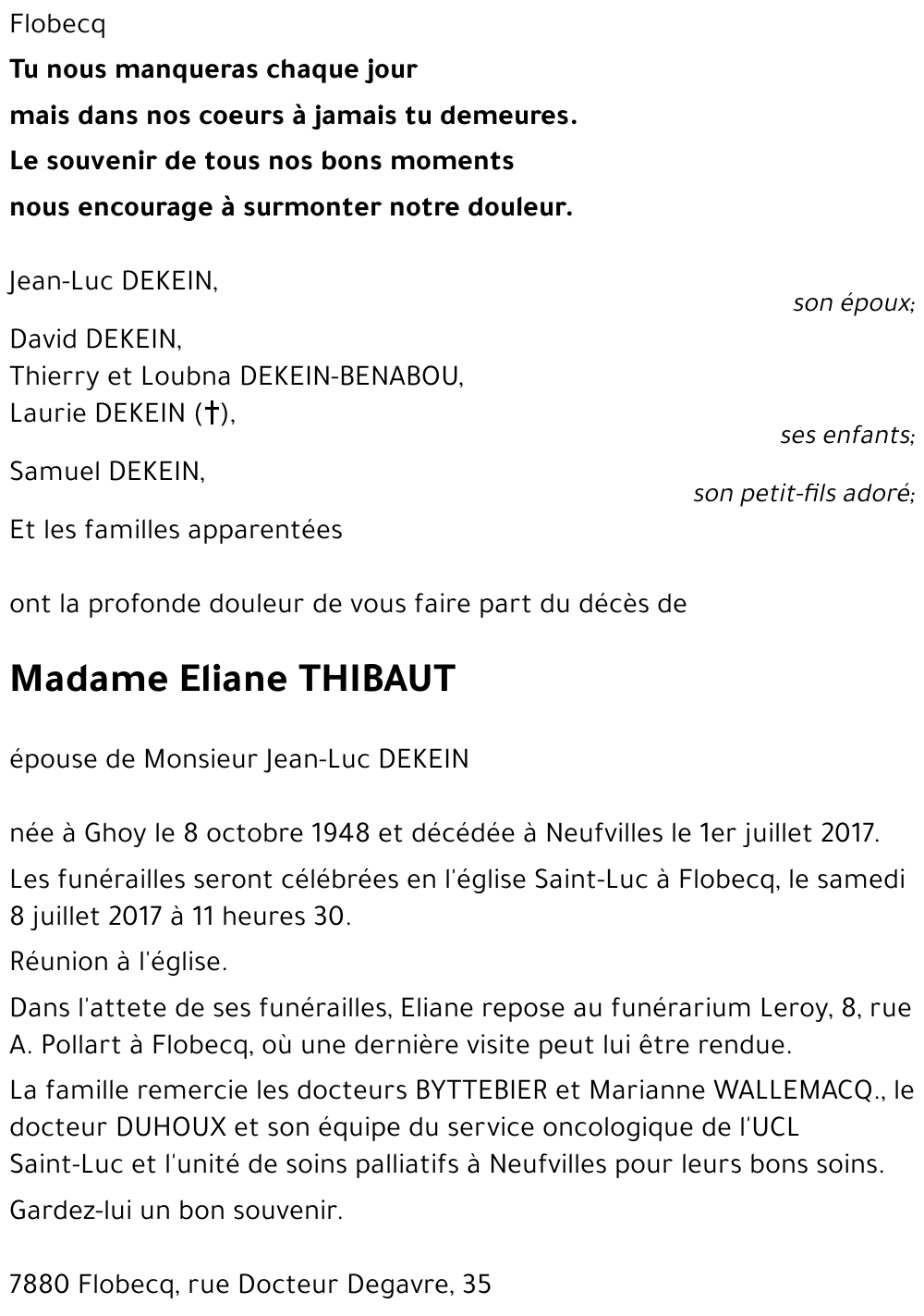 Eliane THIBAUT