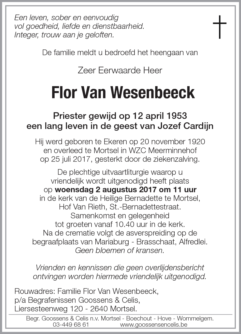 Flor Van Wesenbeeck