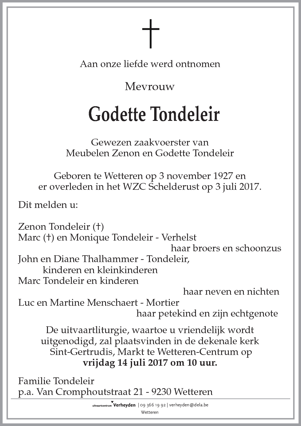 Godette Tondeleir