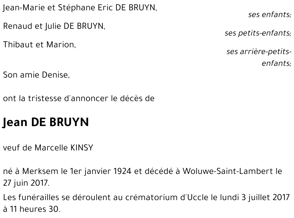 Jean DE BRUYN