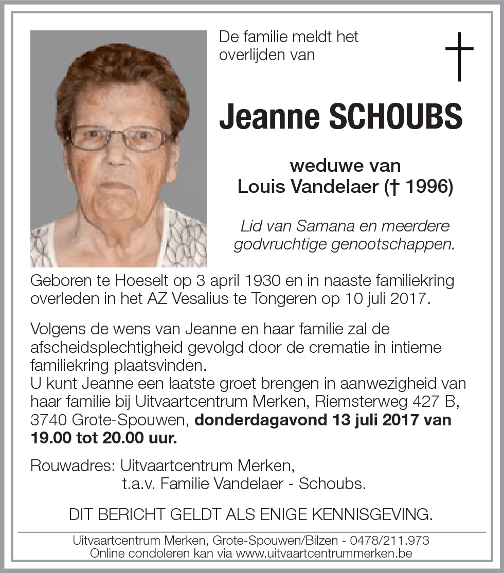 Jeanne Schoubs