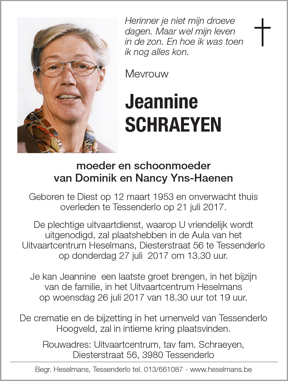 Jeannine Schraeyen