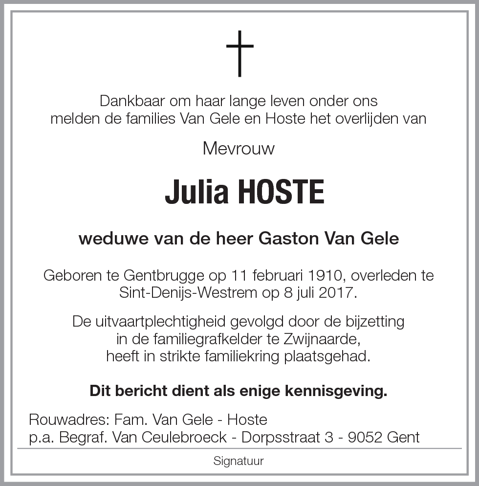 Julia Hoste