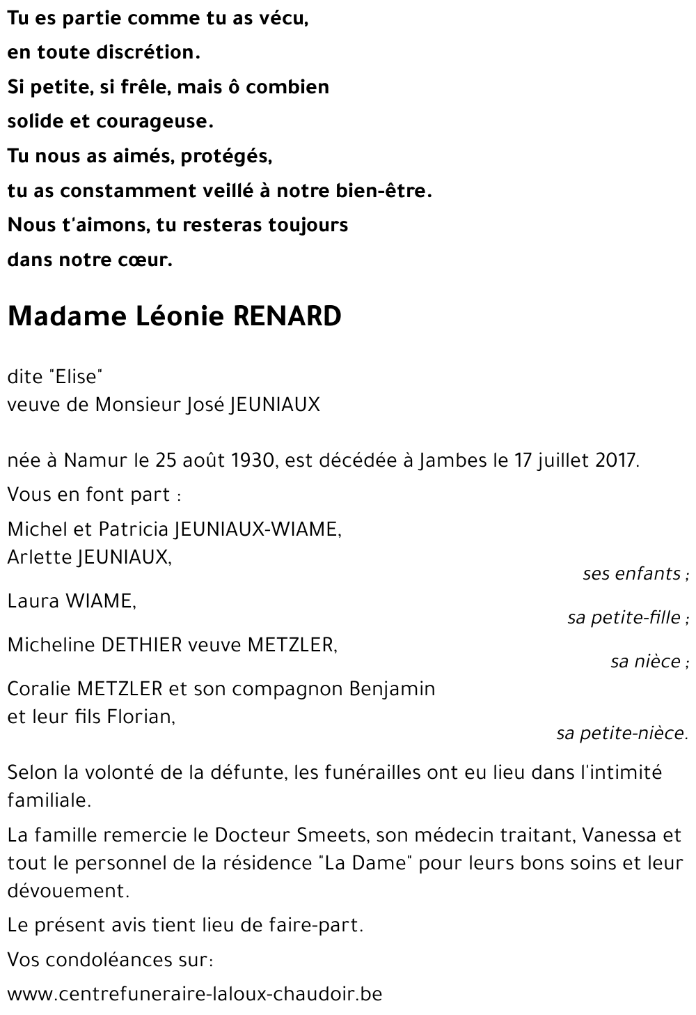 Léonie RENARD