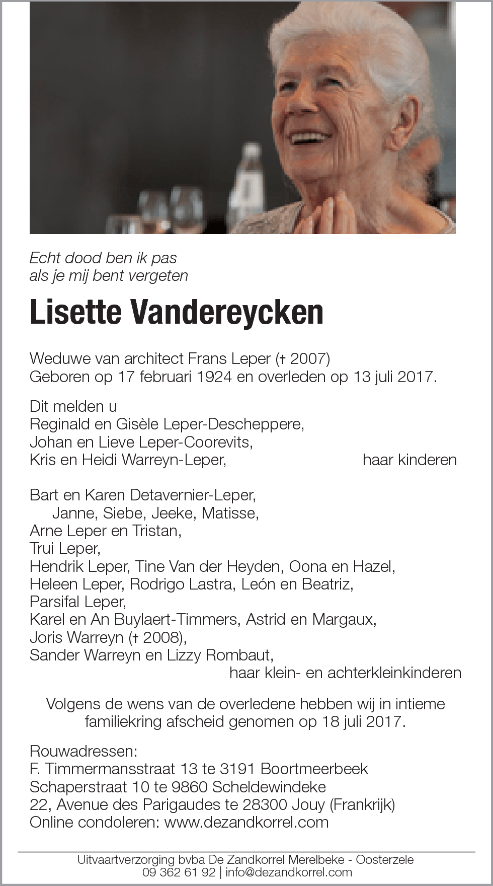 Lisette Vandereycken