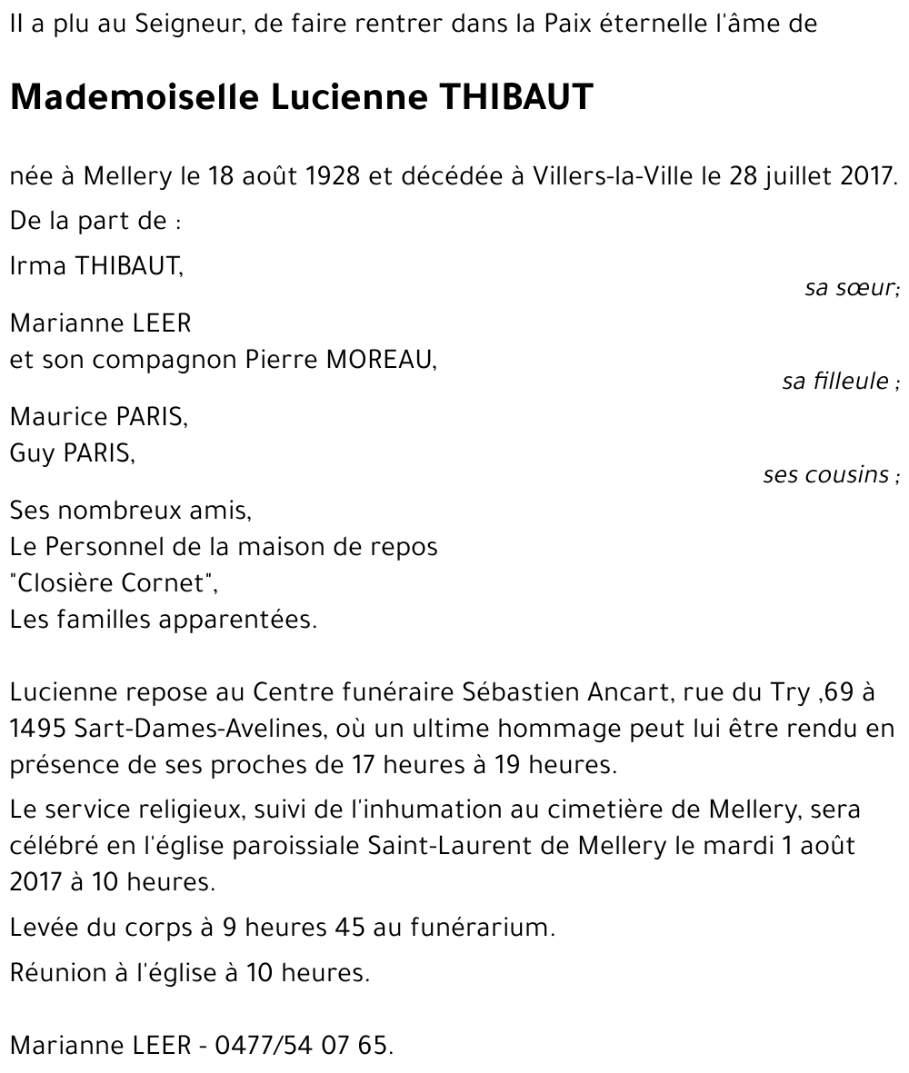 Lucienne THIBAUT