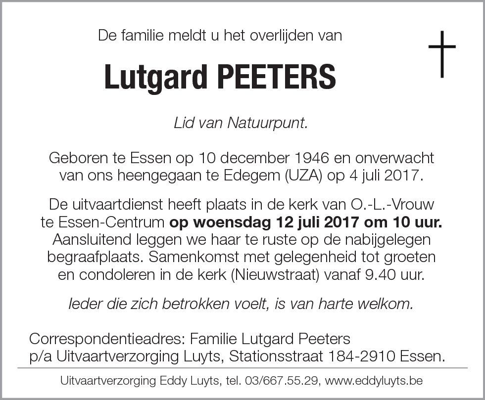 Lutgard Peeters