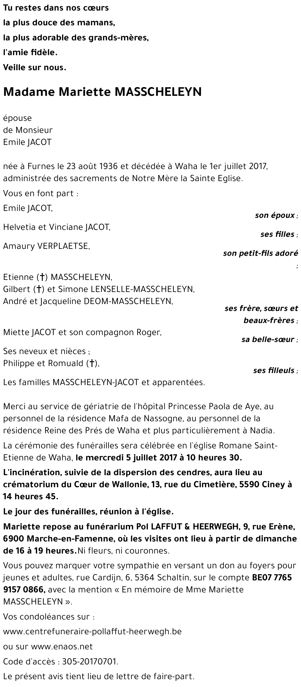 Mariette MASSCHELEYN