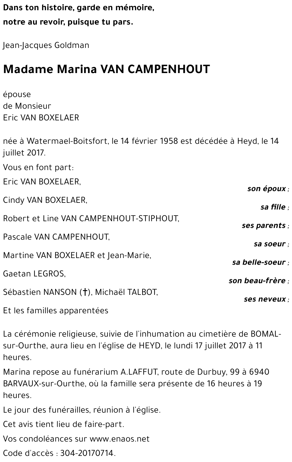 Marina VAN CAMPENHOUT