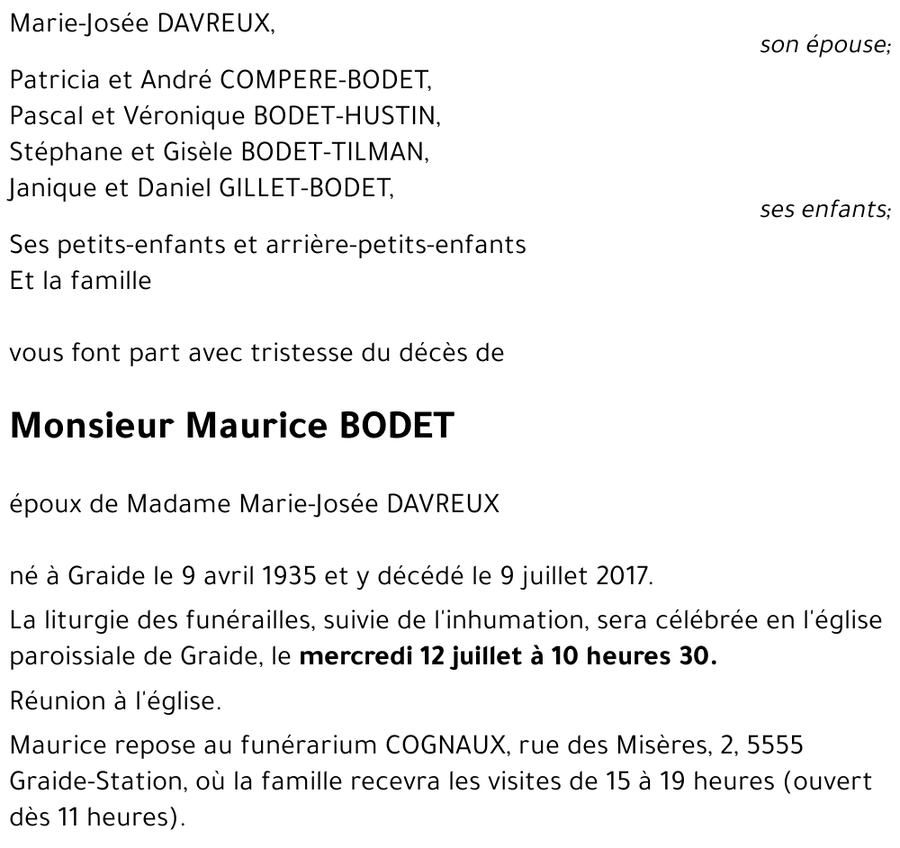 Maurice BODET