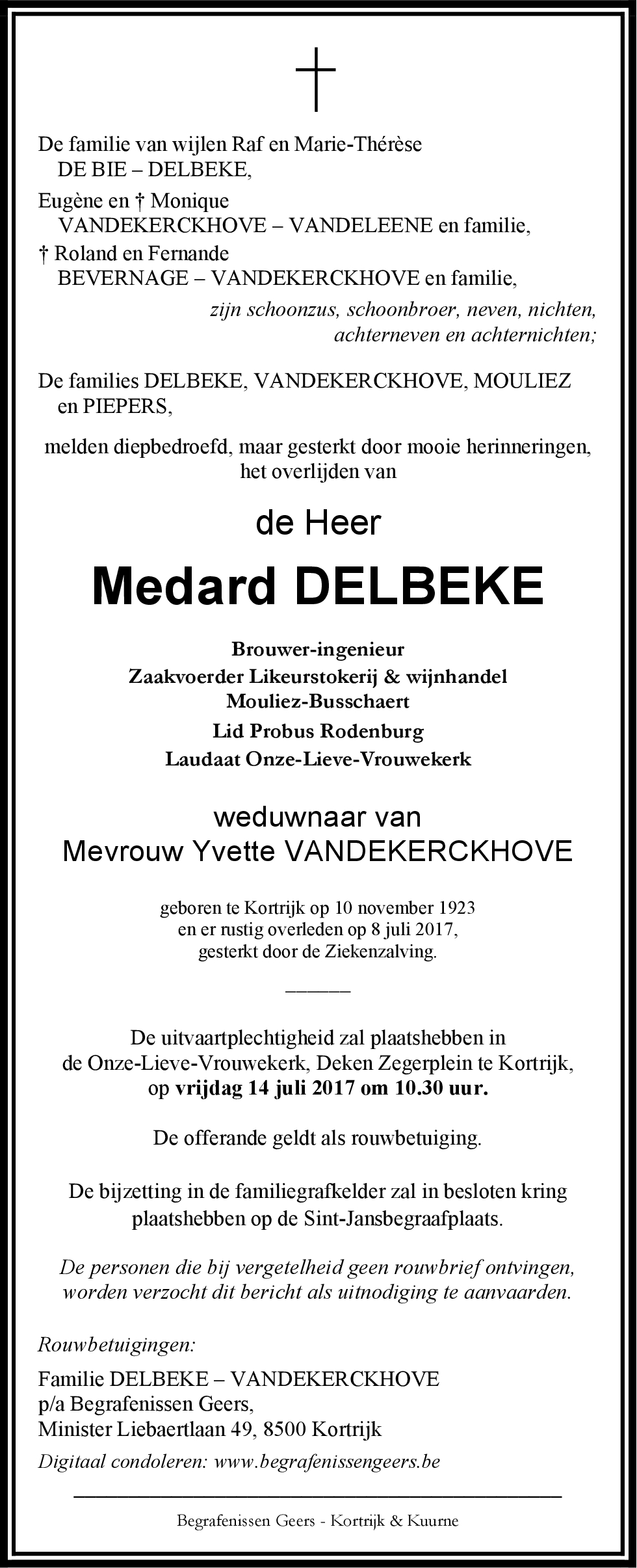Medard DELBEKE