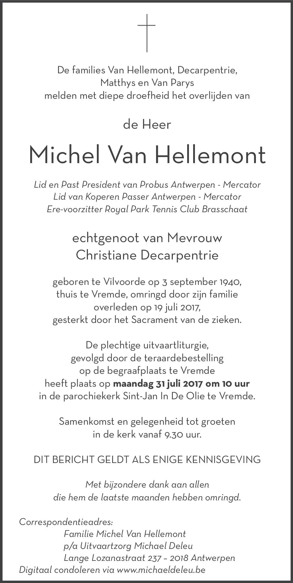 Michel Van Hellemont