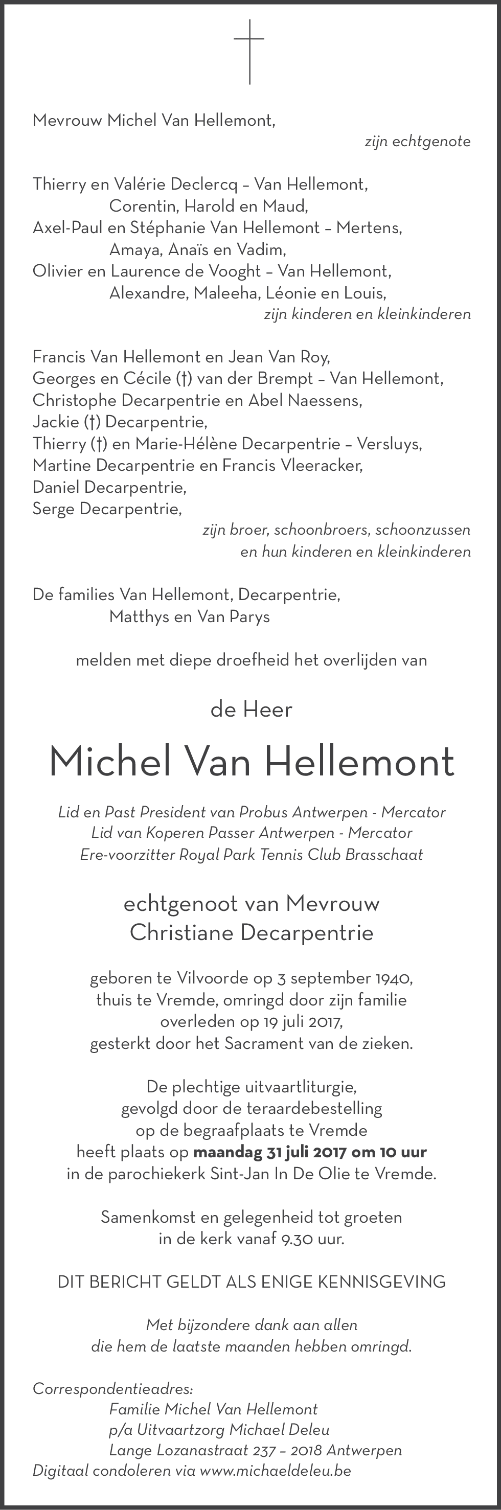 Michel Van Hellemont