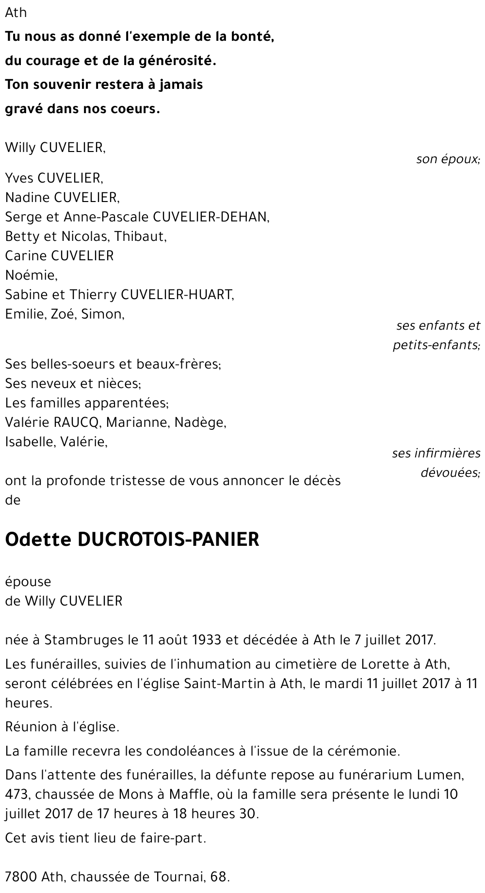 Odette DUCROTOIS-PANIER