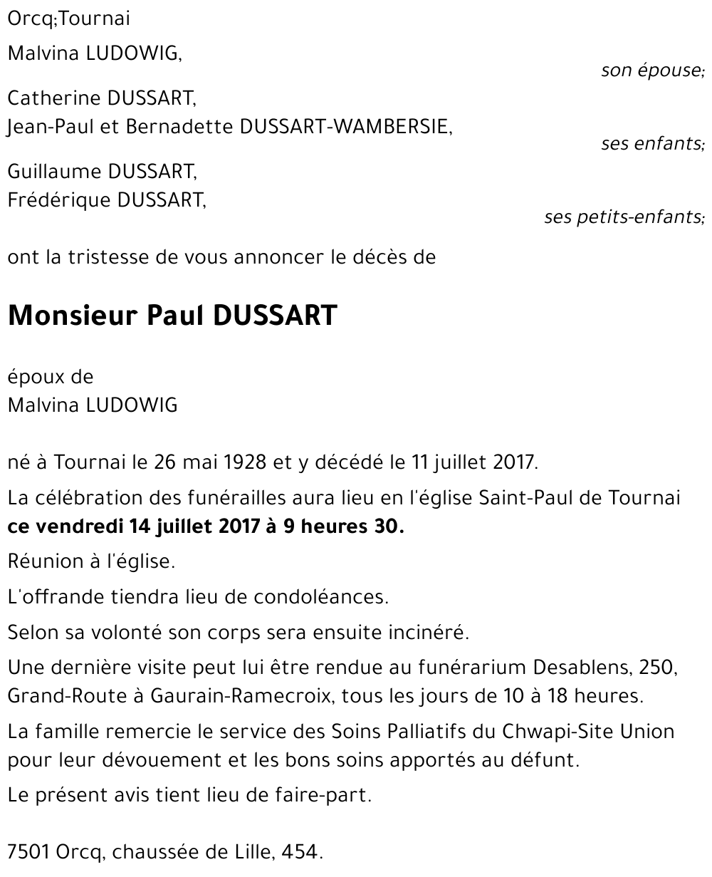 Paul DUSSART