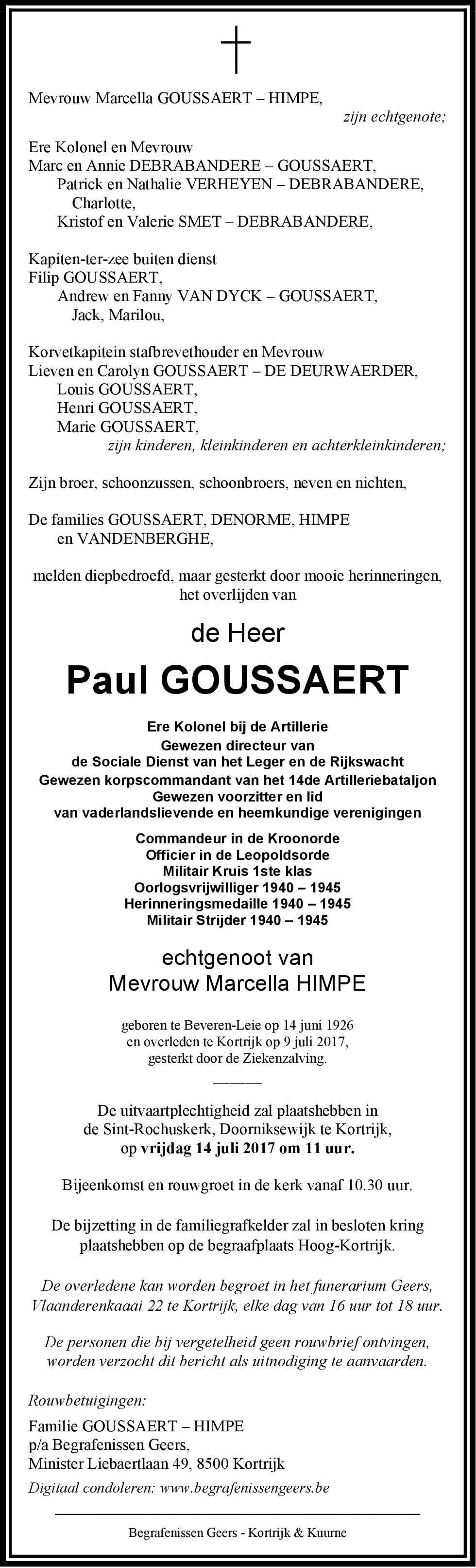 Paul GOUSSAERT