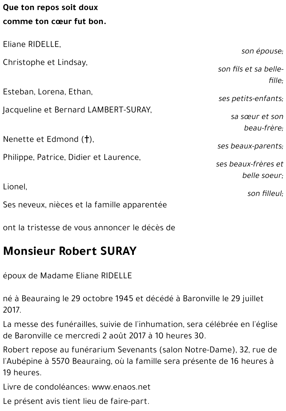 Robert SURAY