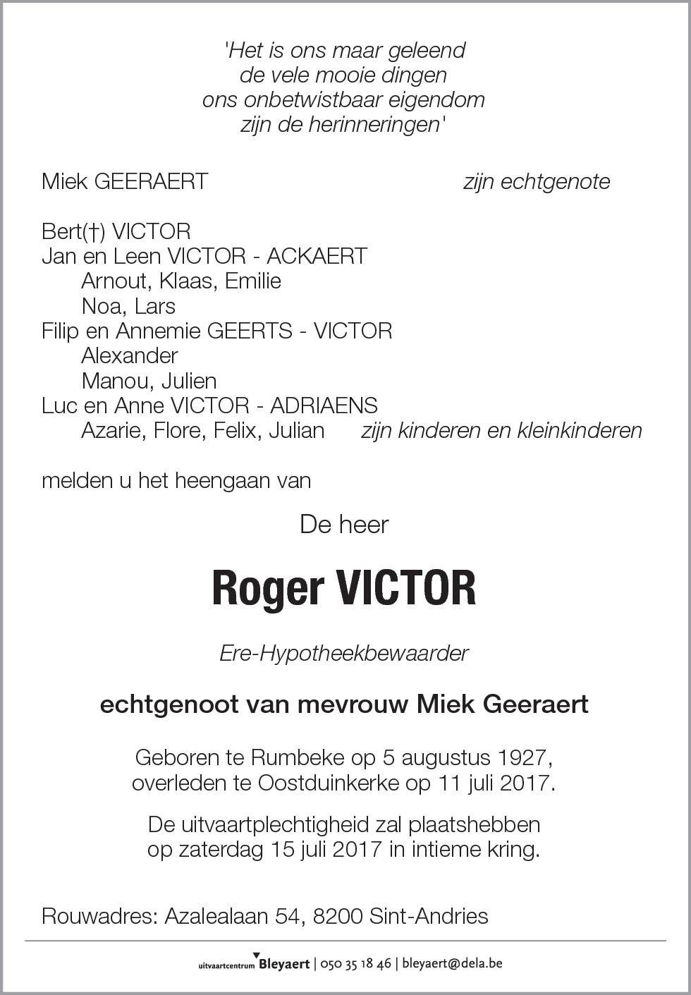 Roger VICTOR