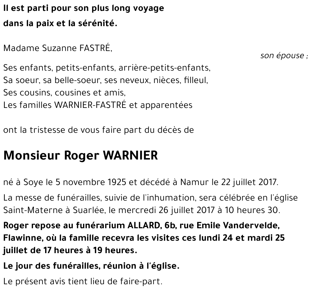 Roger WARNIER