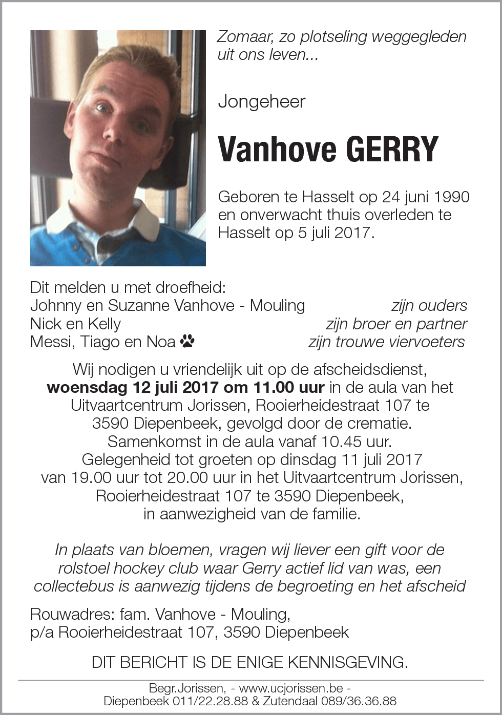 Vanhove Gerry