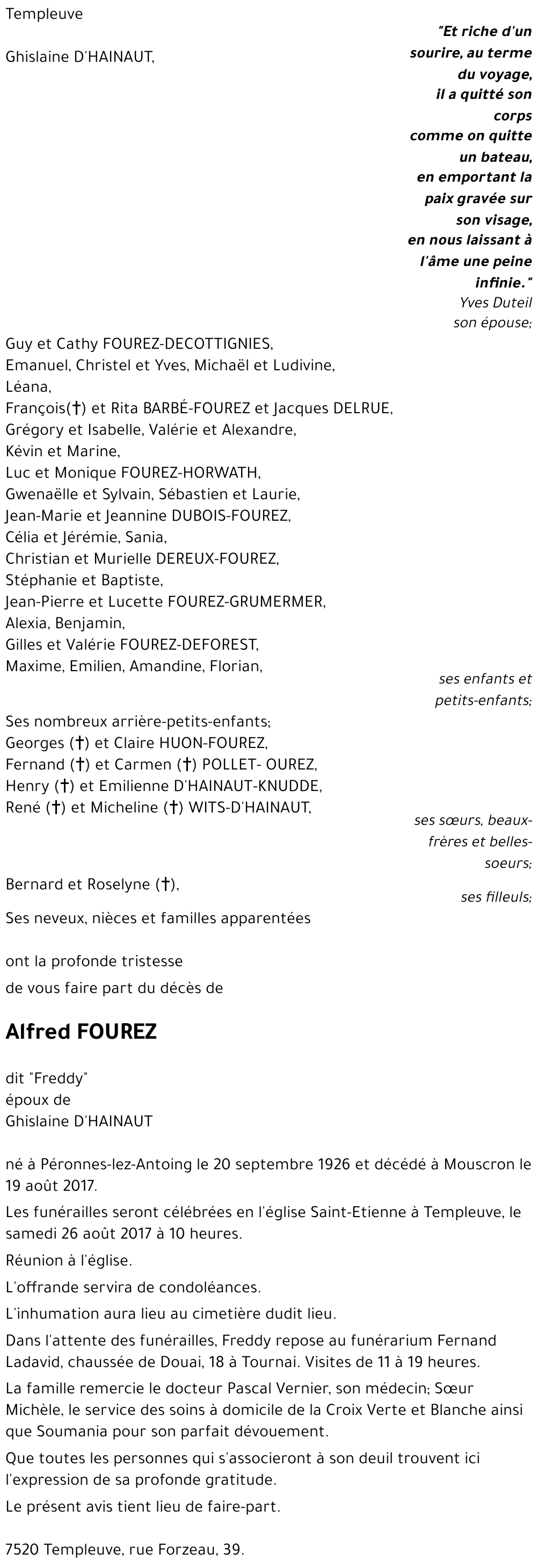 Alfred FOUREZ