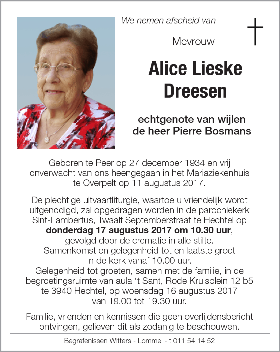 Alice Lieske Dreesen
