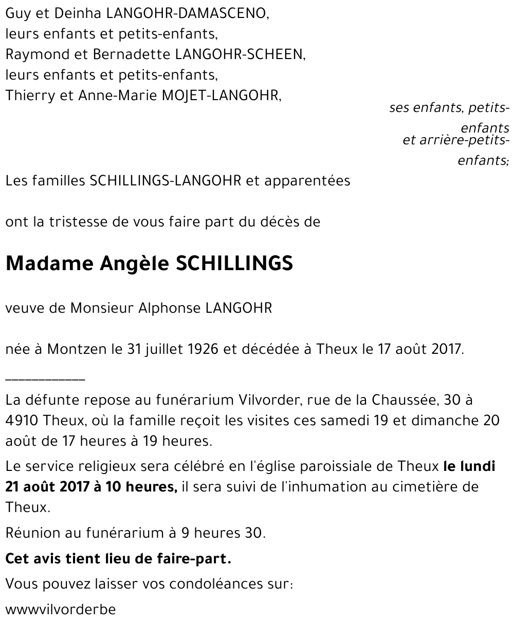 Angèle SCHILLINGS