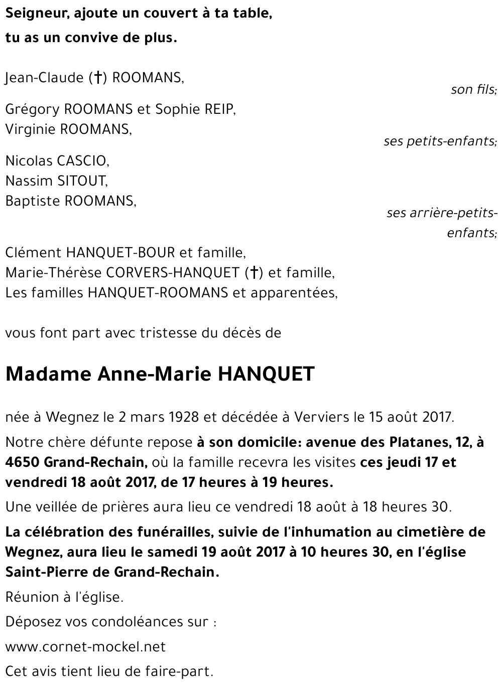 Anne-Marie HANQUET