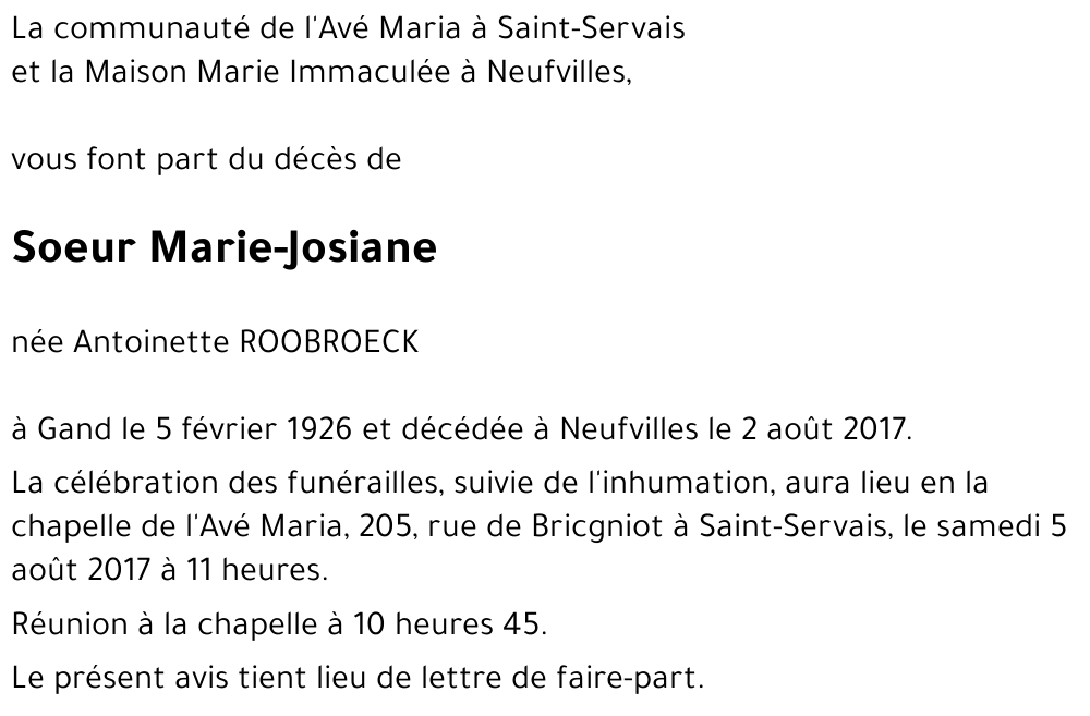 Antoinette ROOBROECK