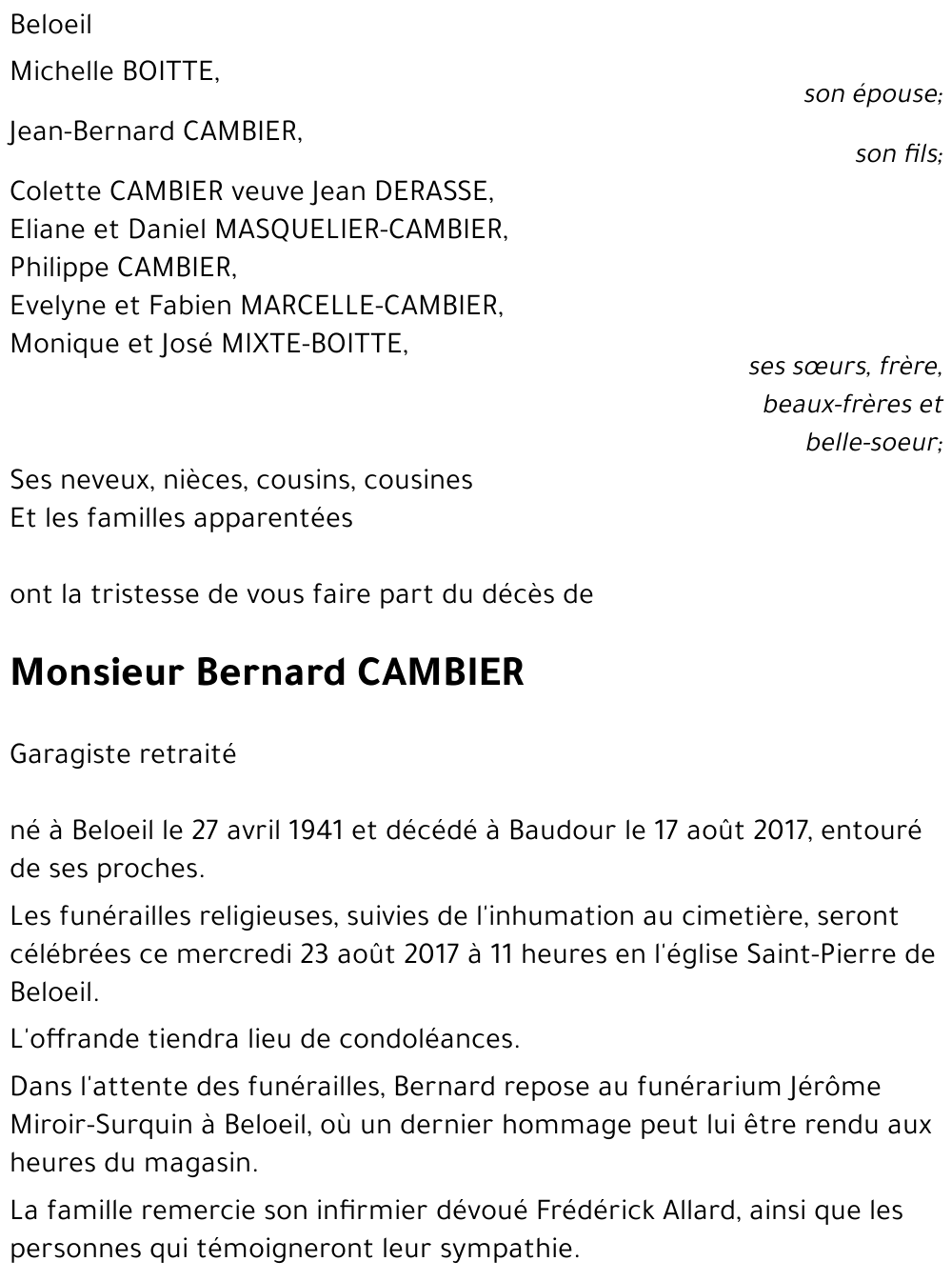 Bernard CAMBIER