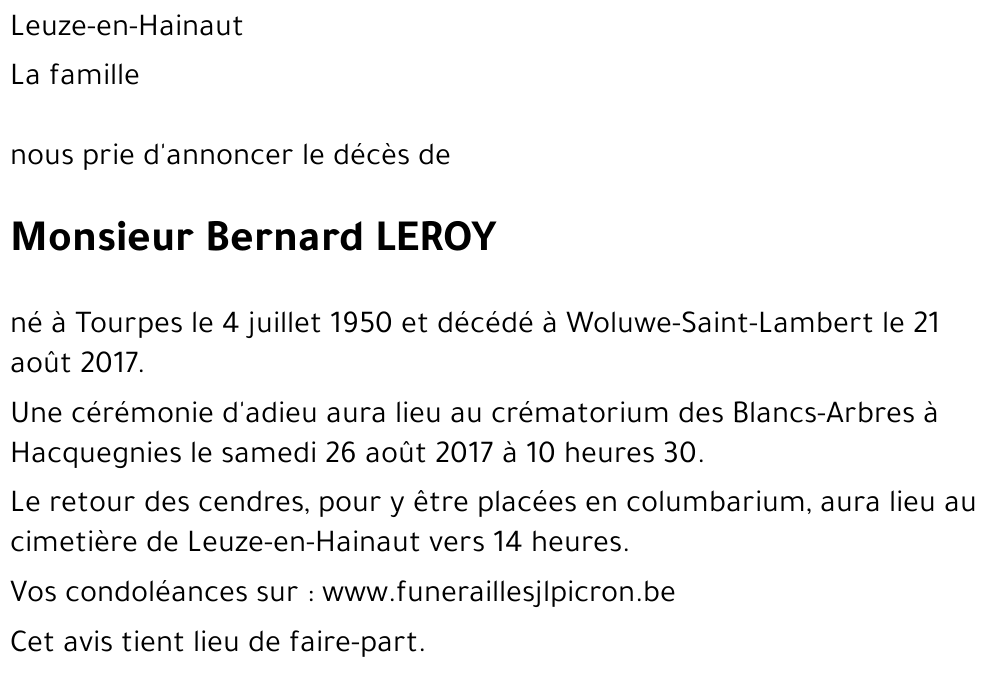Bernard LEROY