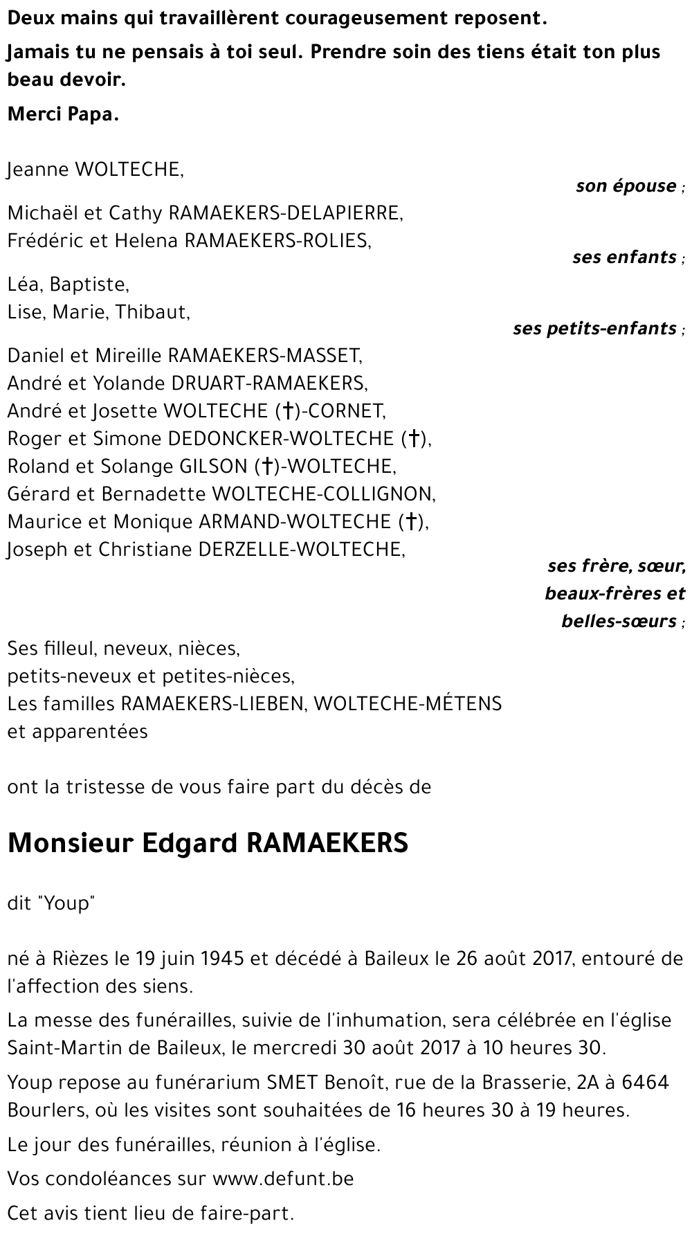 Edgard RAMAEKERS