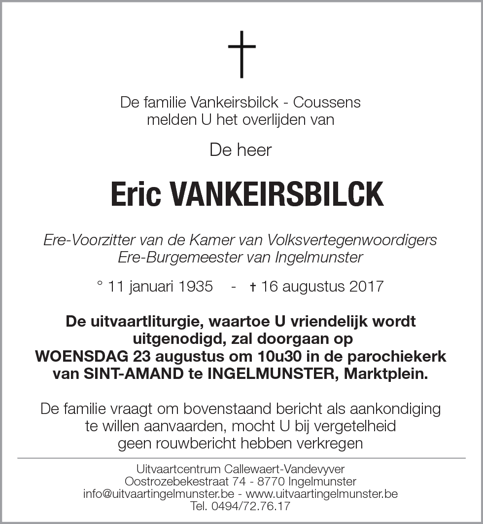 Eric Vankeirsbilck
