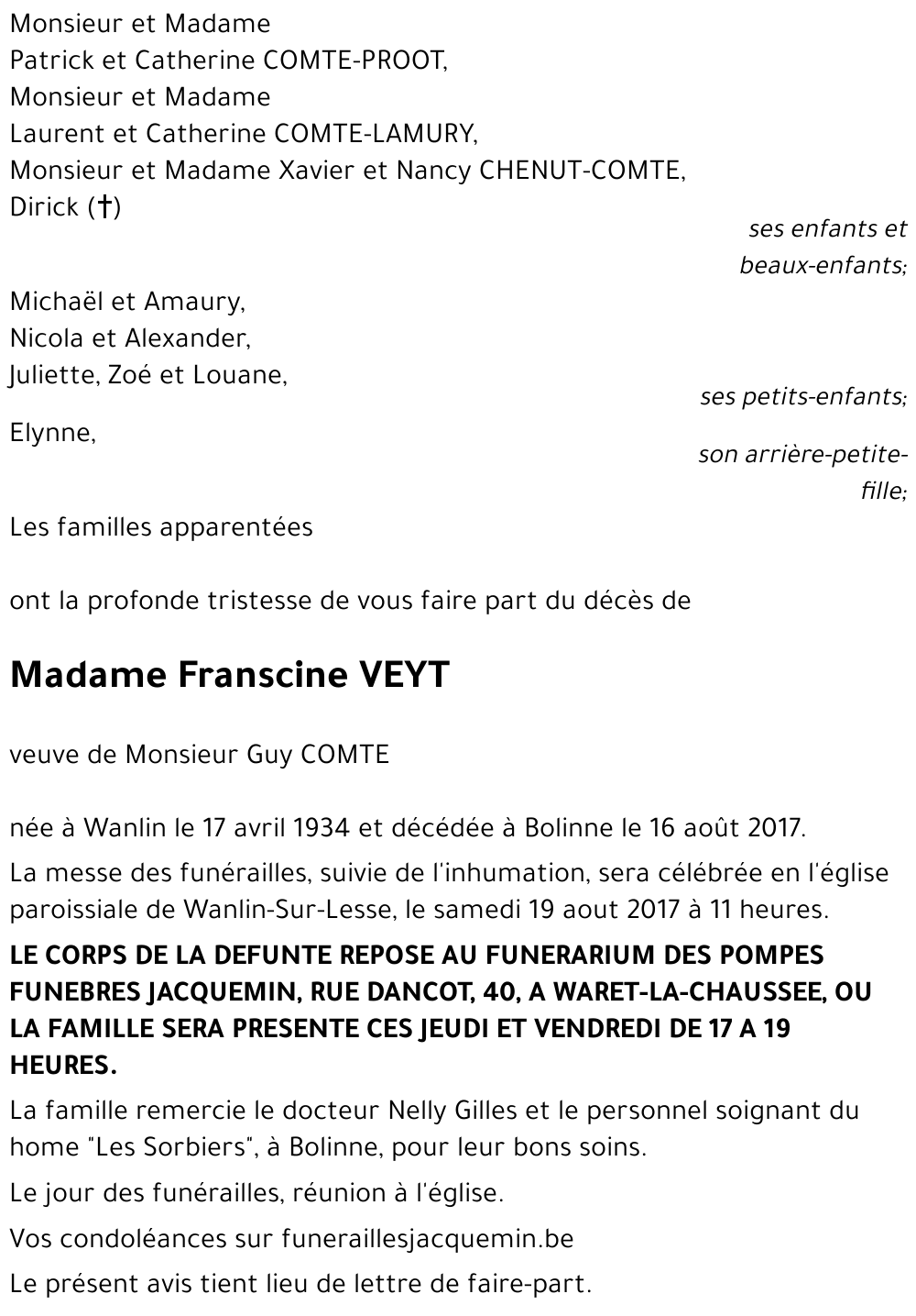 Franscine VEYT