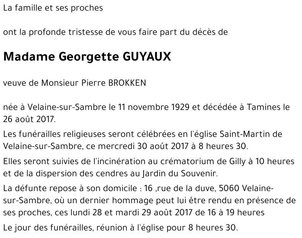 Georgette GUYAUX