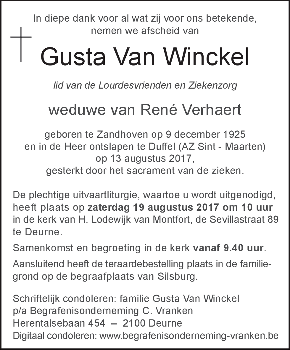 Gusta Van Winckel