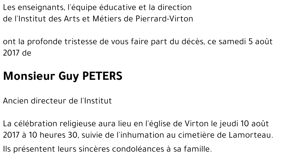 Guy PETERS 