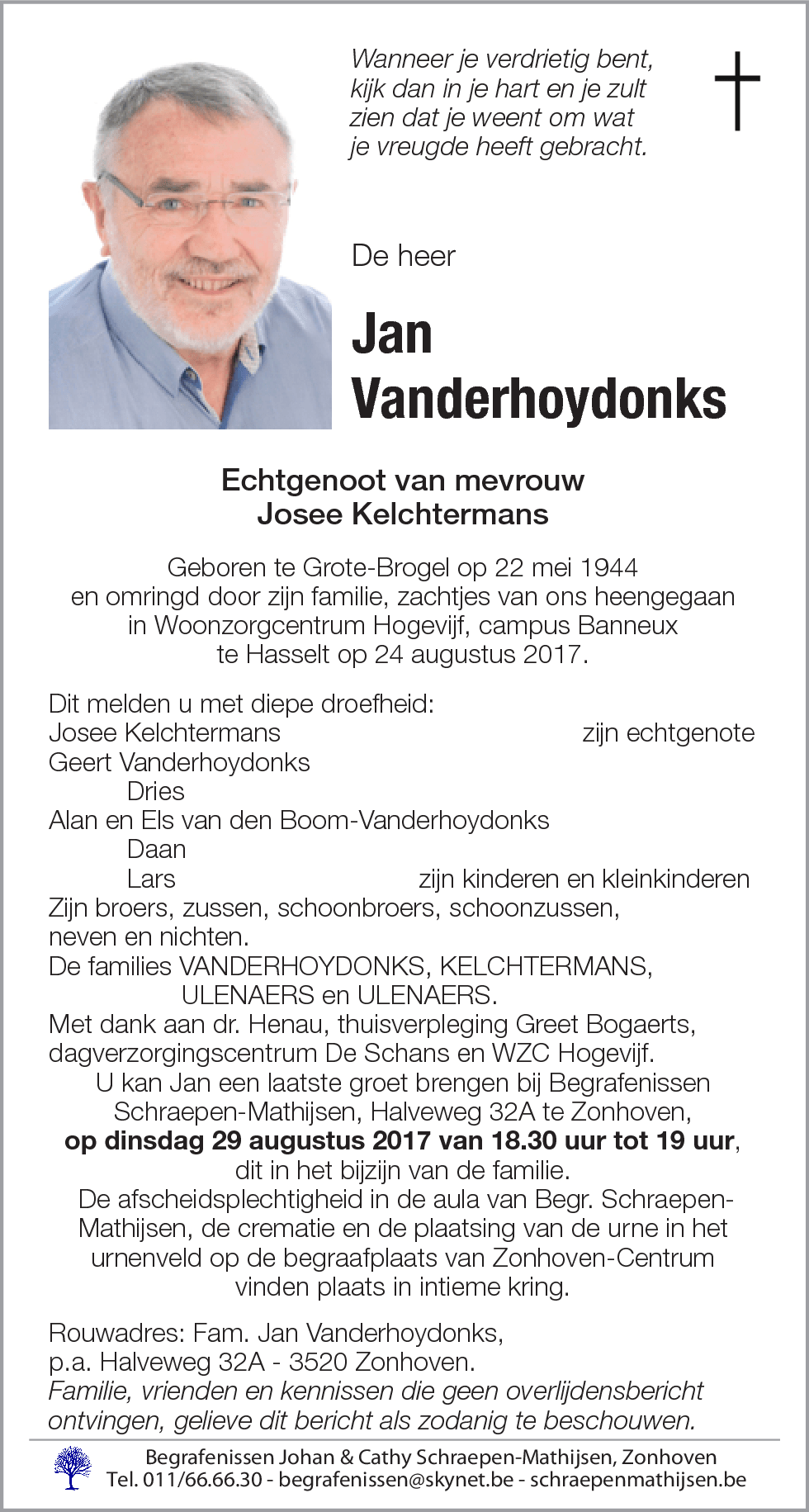 Jan Vanderhoydonks