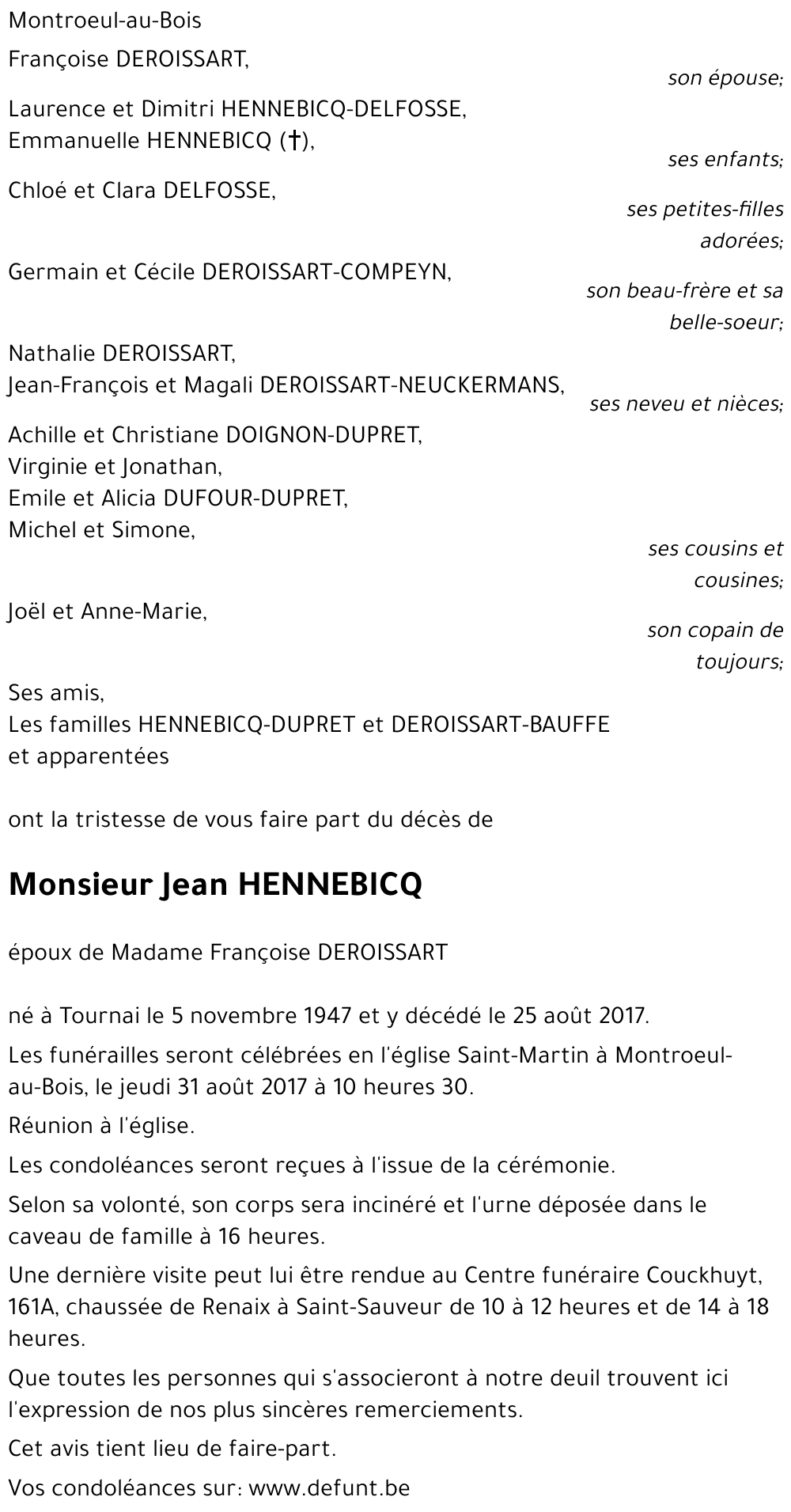 Jean HENNEBICQ