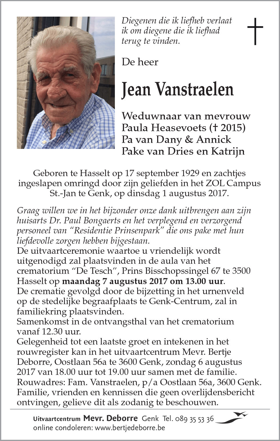 Jean VANSTRAELEN