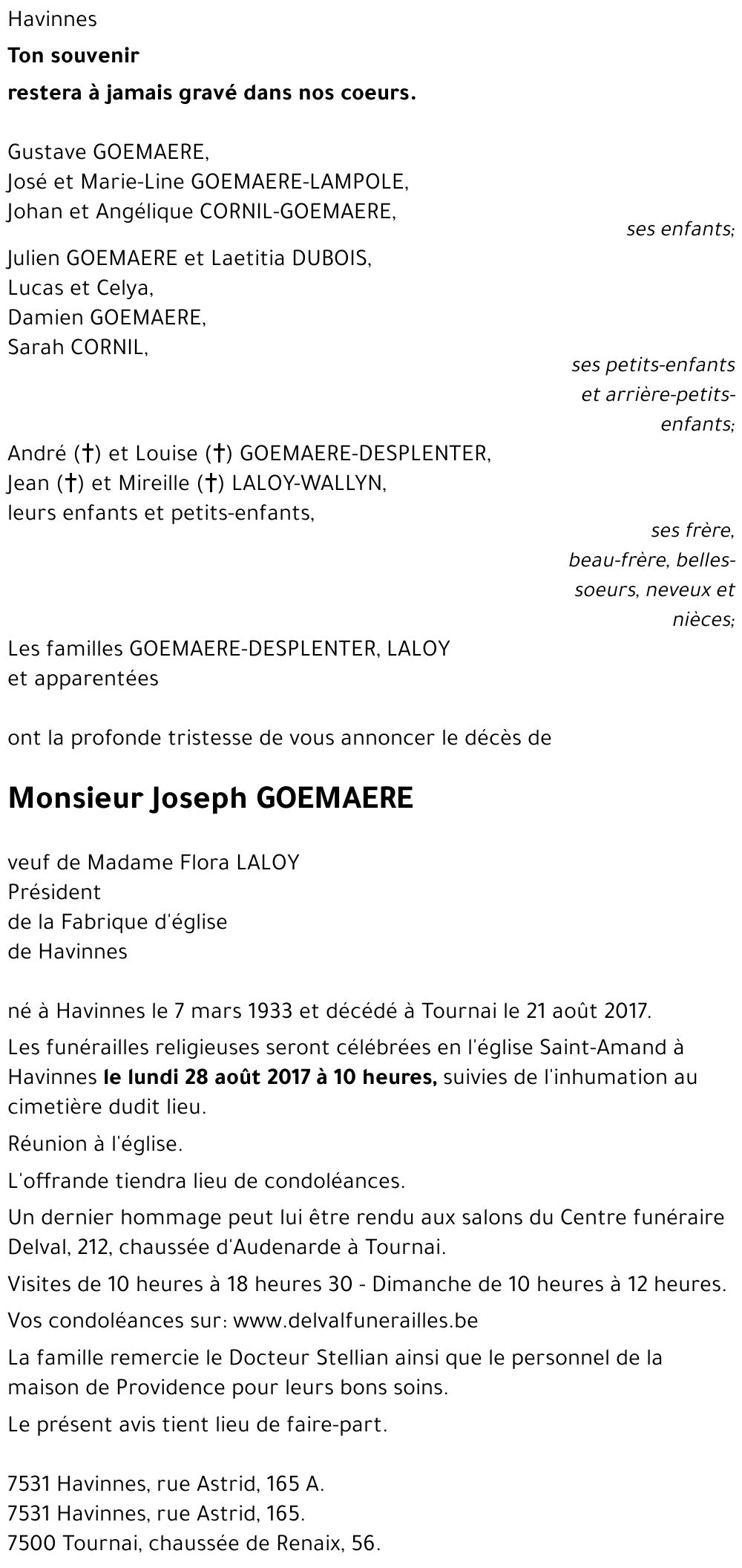 Joseph GOEMAERE