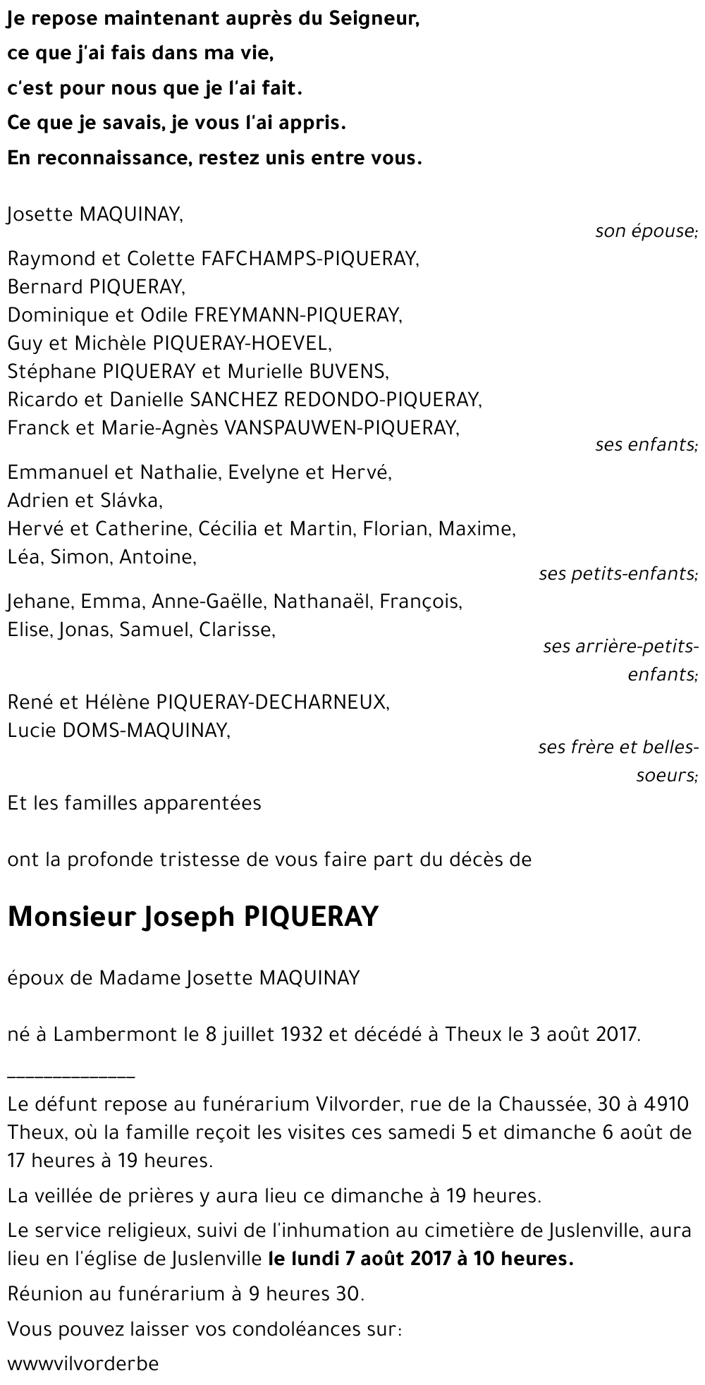 Joseph PIQUERAY
