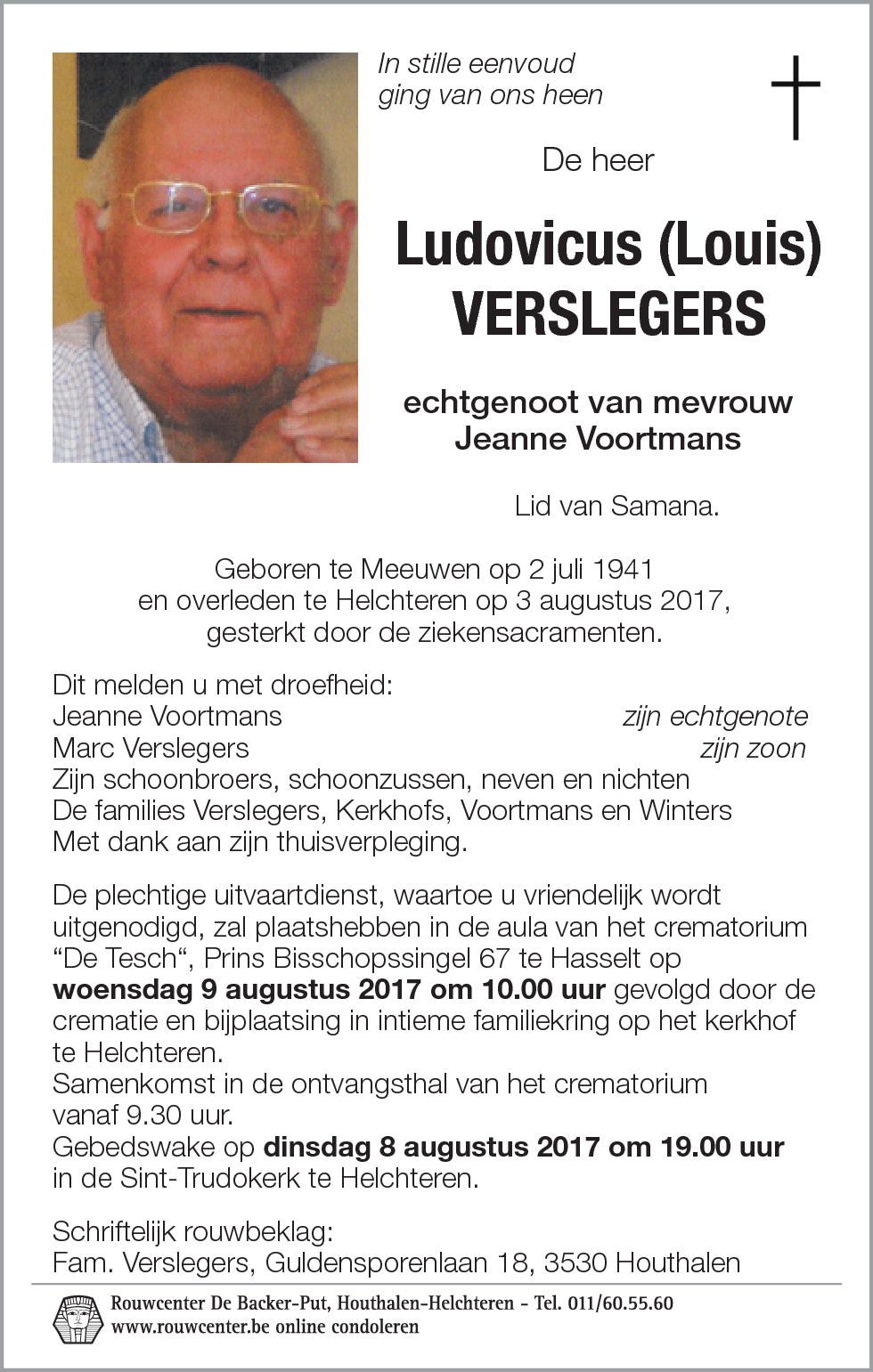 Ludovicus (Louis) Verslegers