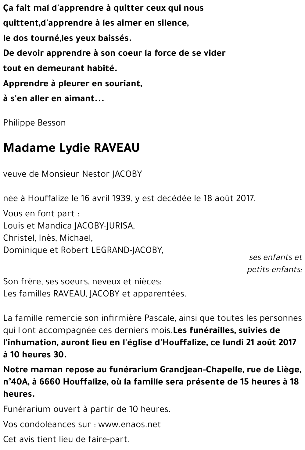Lydie RAVEAU