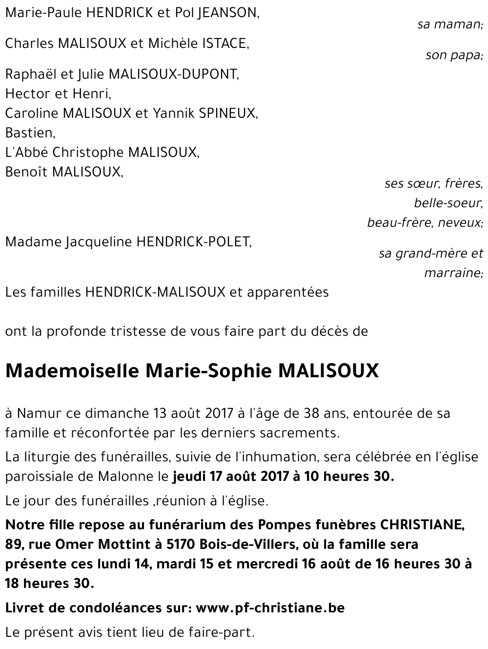Marie-Sophie MALISOUX