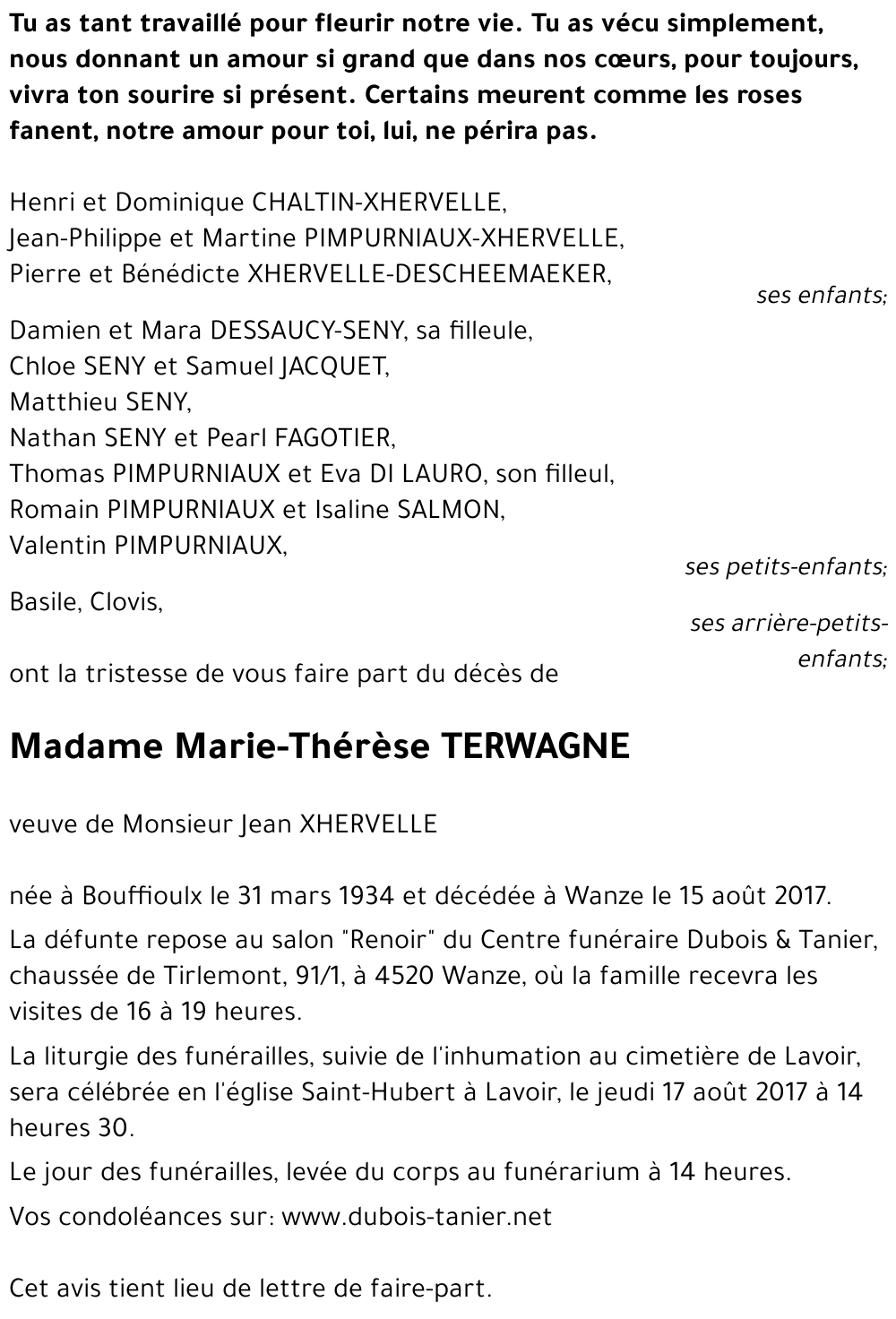 Marie-Thérèse TERWAGNE
