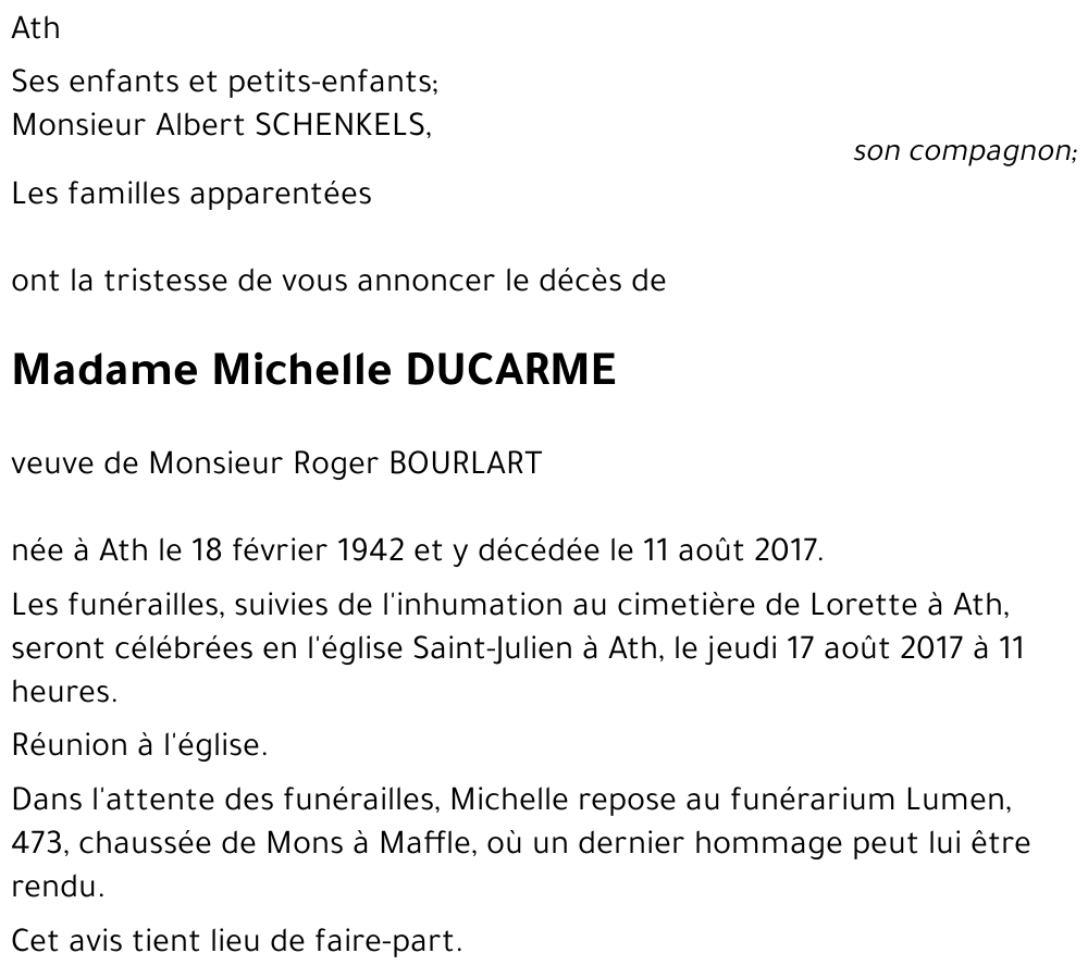 Michèle DUCARME