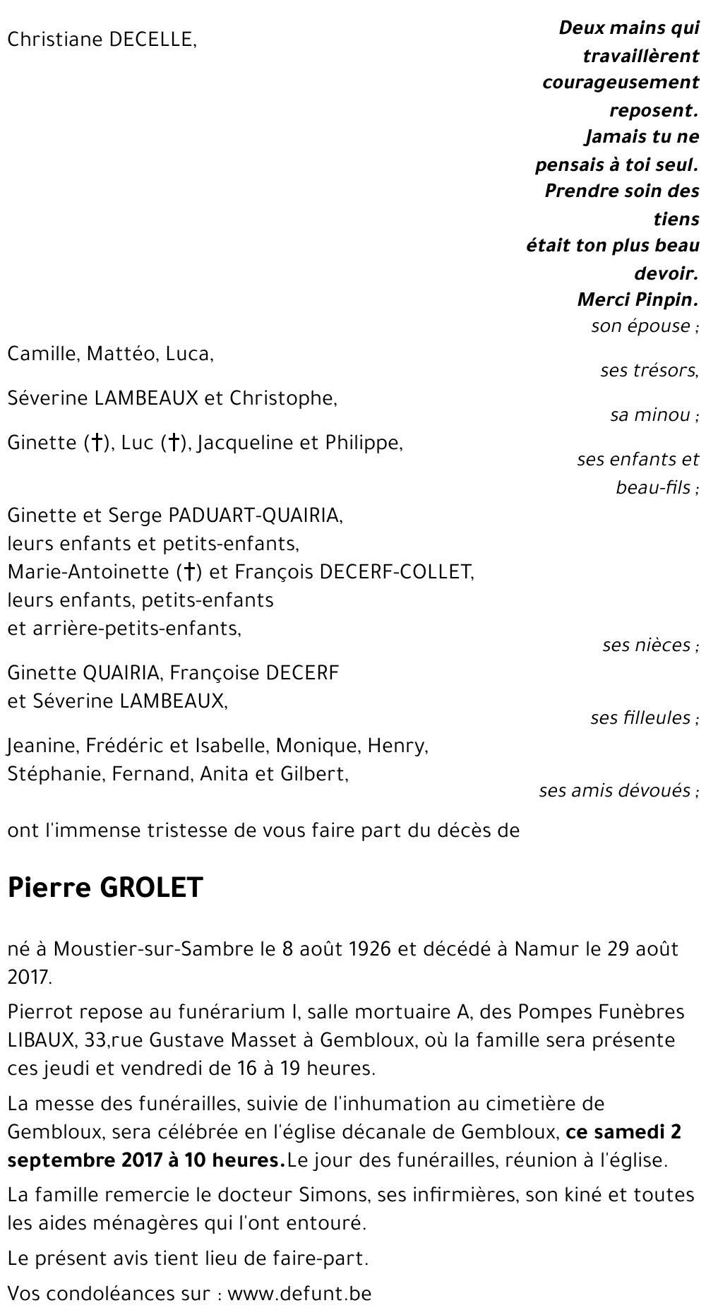 Pierre GROLET